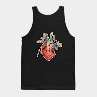 Artist human heart anatomy,artist teacher,art,artistic Tank Top